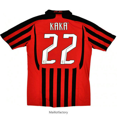 Flocage Retro Maillot du AC Milan 2007-08 Domicile (22#KAKA)