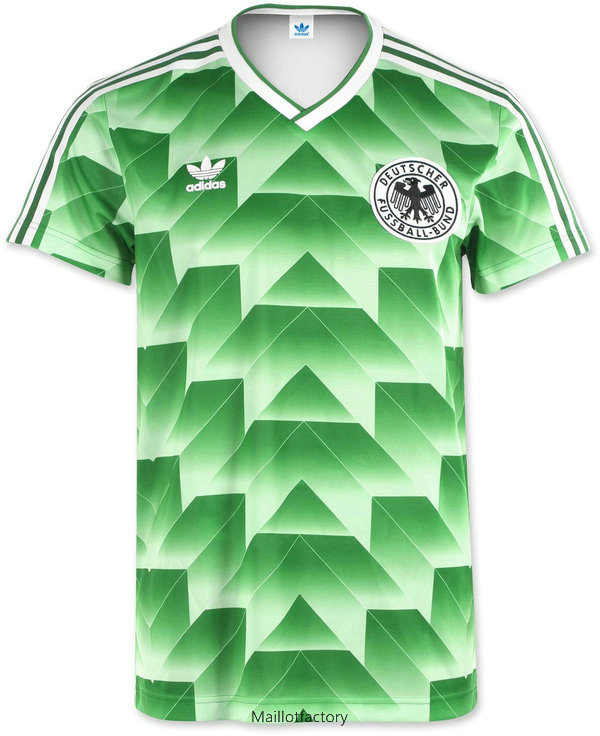 Achat Retro Maillot du Allemagne Coupe du Monde 1988-90 Exterieur Vert