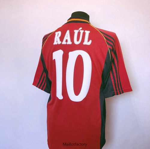 Achetés Retro Maillot du Espagne Coupe du Monde 1998 Domicile (10 Raul)