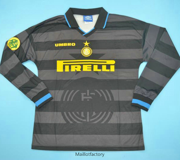 Prix Retro Maillot du Inter Milan 1997-98 Manche Longue Third