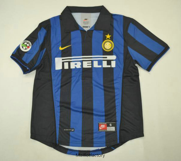Pas cher Retro Maillot du Inter Milan 1998-99 Domicile