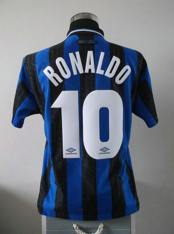 Achetés Retro Maillot du Inter Milan 1997-98 Domicile (10 RONALDO)