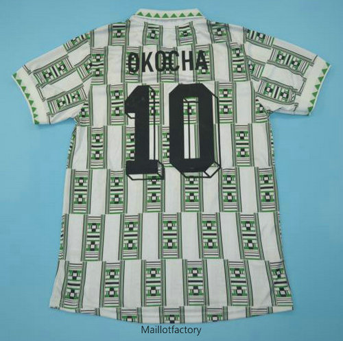 Vente Retro Maillot du Nigéria Coupe du Monde 1994 Domicile (10 OKOCHA)