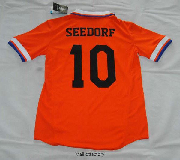 Pas cher Retro Maillot du Pays-Bas 1997-98 Domicile (10 Seedorf)