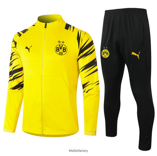 Soldes Veste Survetement Borussia Dortmund 2020/21 Jaune