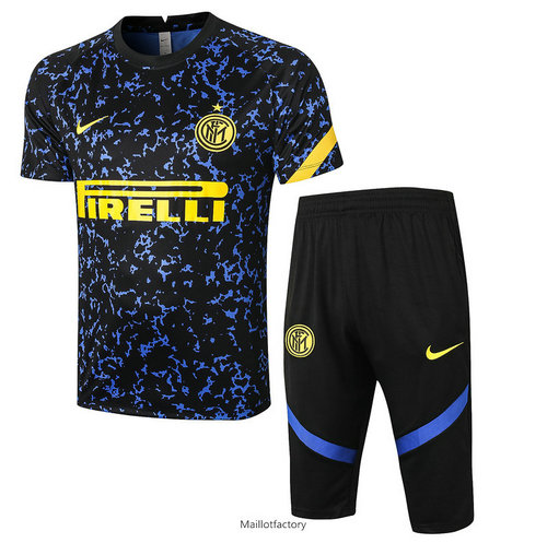 Nouveaux Kit d'entrainement Maillot Inter Milan 3/4 2020/21 Bleu