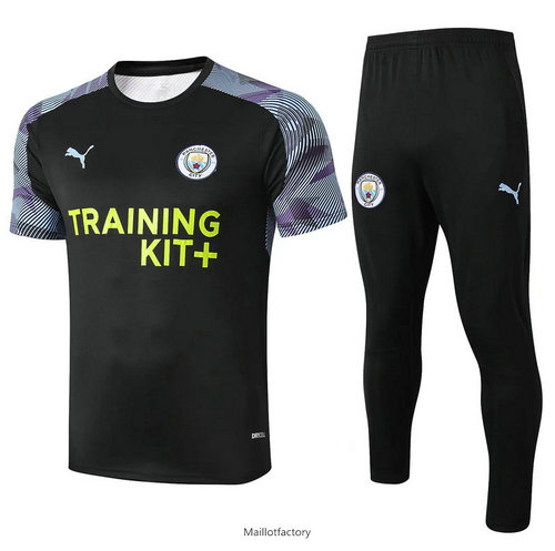 Achetez Kit d'entrainement Maillot Manchester City 2020/21 Noir/Violet