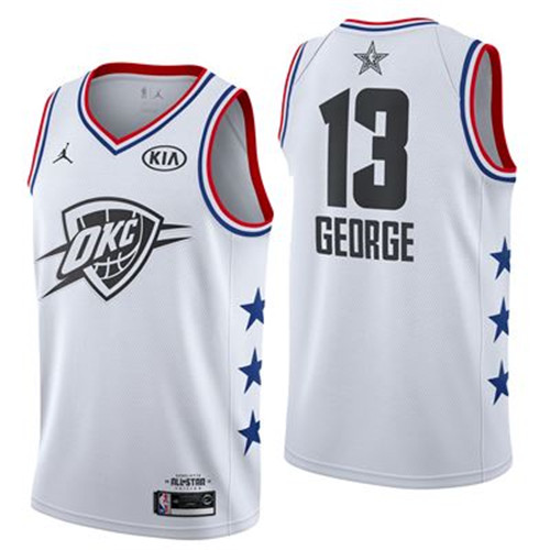 Pas cher Maillot du Paul George - 2019 All-Star Blanc