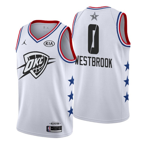 Pas cher Maillot du Russell Westbrook - 2019 All-Star Blanc
