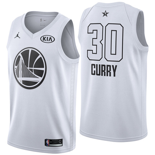 Pas cher Maillot du Stephen Curry - 2018 All-Star Blanc