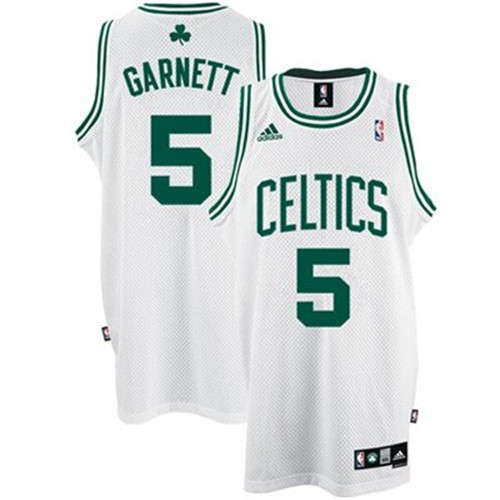 Pas cher Maillot du Garnett Boston Celtics [Blanc y Vert]