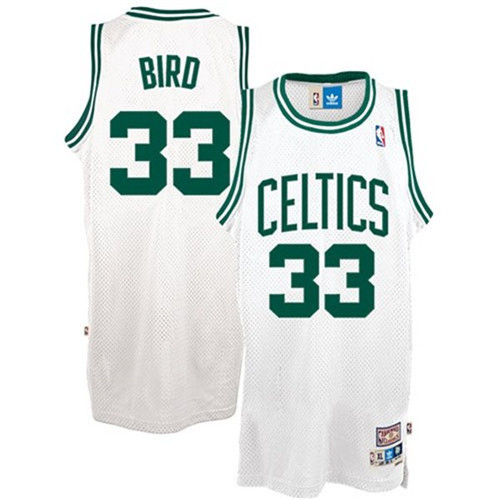 Pas cher Maillot du Larry Bird Boston Celtics [Blanc]