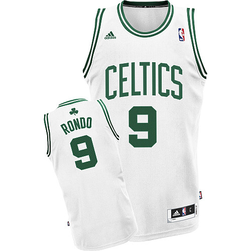 Pas cher Maillot du Rajon Rondo Boston Celtics [Blanc y Vert]