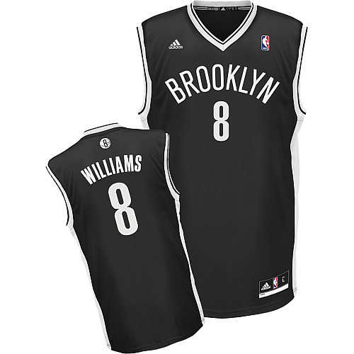 Pas cher Maillot du Deron Williams, Brooklyn Nets [Negra]