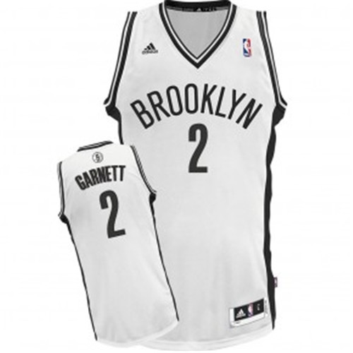 Pas cher Maillot du Kevin Garnett, Brooklyn Nets [Blanc]