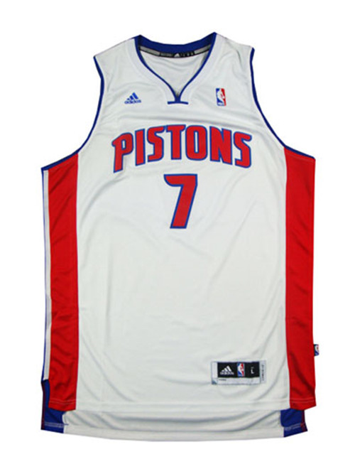 Nouveaux Maillot du Brandon Jennings, Detroit Pistons - Blanc