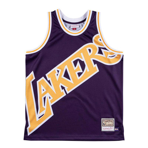 Flocage Maillot du Los Angeles Lakers - Mitchell & Ness 'Big Face'