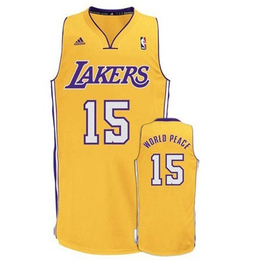 Flocage Maillot du Metta World Peace, Los Angeles Lakers [Dorada]