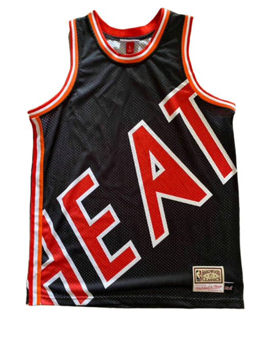 Flocage Maillot du Miami Heat - Mitchell & Ness 'Big Face'