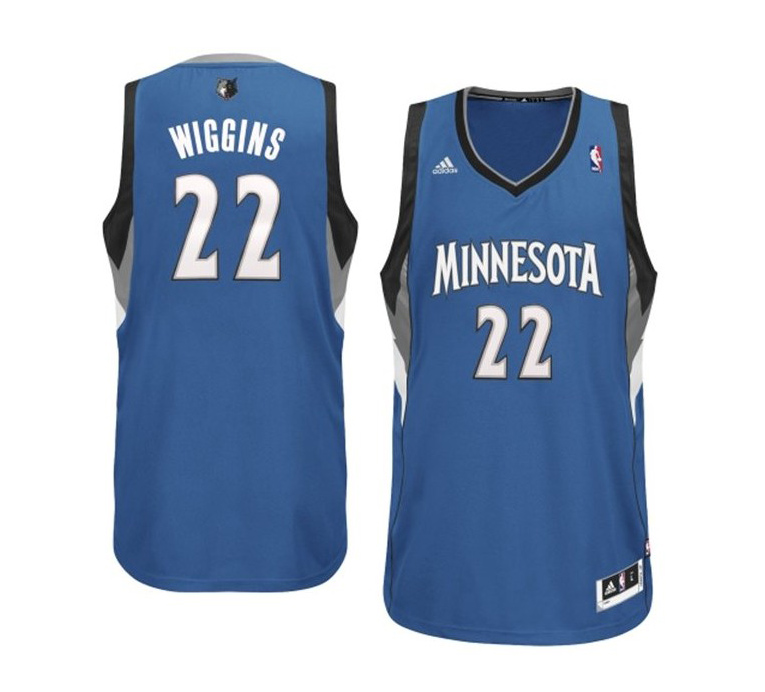 Vente Maillot du Andrew Wiggins, Minnesota Timberwolves [Bleu]