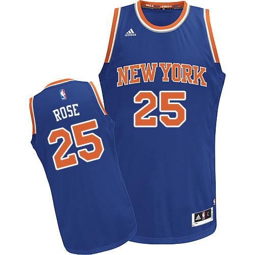 Vente Maillot du Derrick Rose, New York Knicks [Bleu]