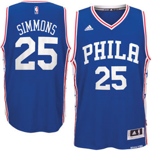 Achetés Maillot du Ben Simmons', Philadelphia 76ers [Bleu]