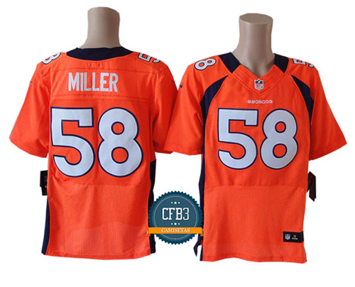 Nouveaux Maillot du Von Miller, Denver Broncos - Orange