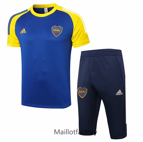 Achat Kit d'entrainement Maillot du Boca Juniors 3/4 2020/21 Bleu Marine/Jaune
