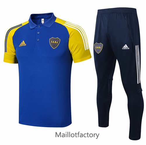 Achat Kit d'entrainement Maillot du Boca Juniors POLO 2021/22 Bleu