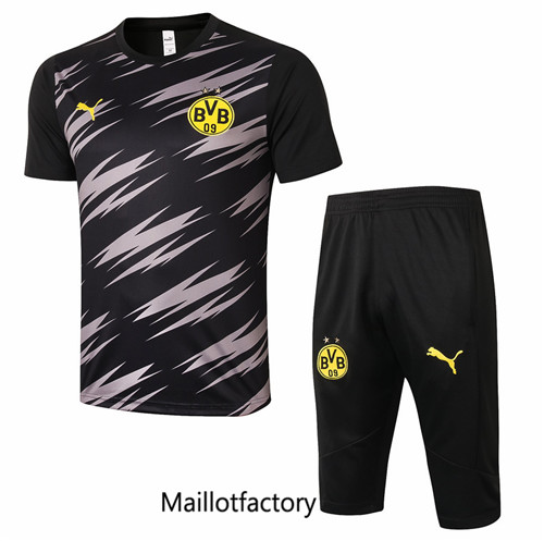 Achat Kit d'entrainement Maillot du Borussia Dortmund 3/4 2020/21 Noir