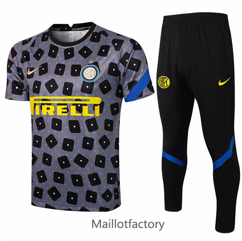 Achat Kit d'entrainement Maillot du Inter Milan 2021/22 Gris