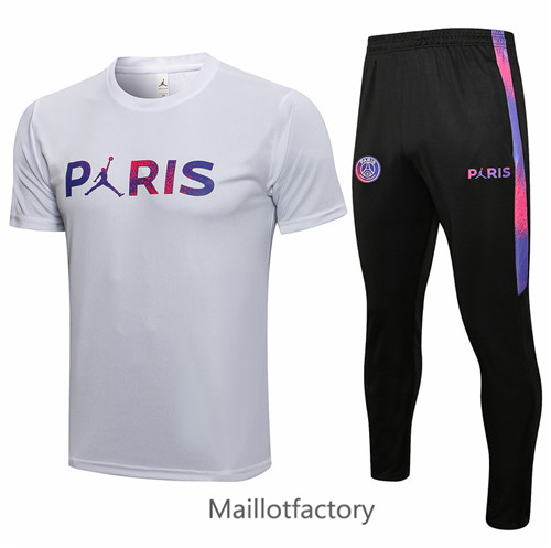 Achat Kit d'entrainement Maillot du Jordan PSG 2021/22 Blanc Paris