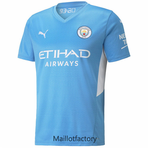 Achat Maillot du Manchester City 2021/22 Domicile Bleu