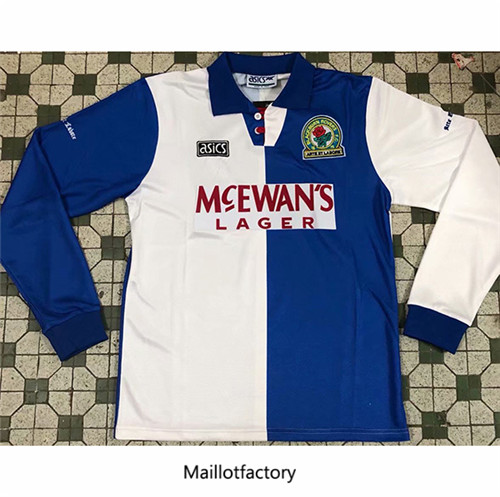 Achat Maillot du Retro Blackburn 1994-1995 Domicile Manche Longue