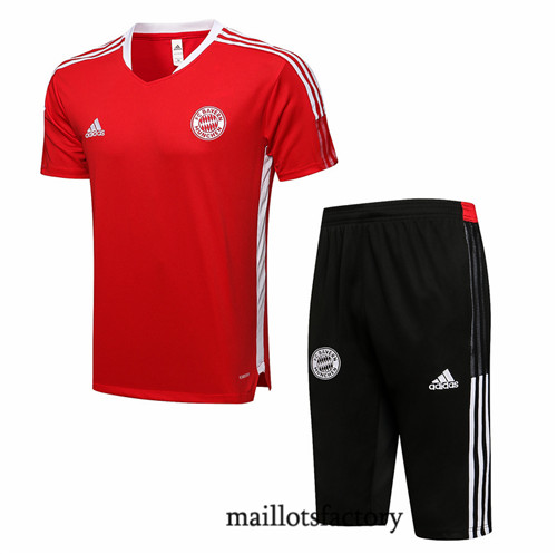 Achat Kit d'entrainement Maillot du 3/4 Bayern Munich 2021/22 Rouge