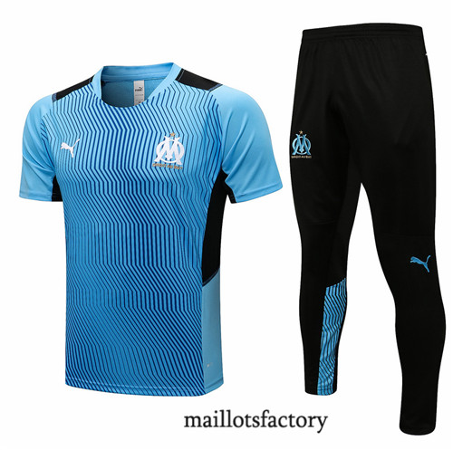 Achat Kit d'entrainement Maillot du Marseille 2021/22 Bleu Clair