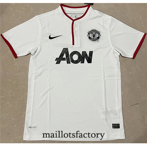 Achat Maillot du Retro Manchester United 2013-14 Blanc
