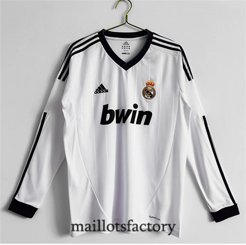 Achat Maillot du Retro Real Madrid 2012-13 Domicile Manche Longue