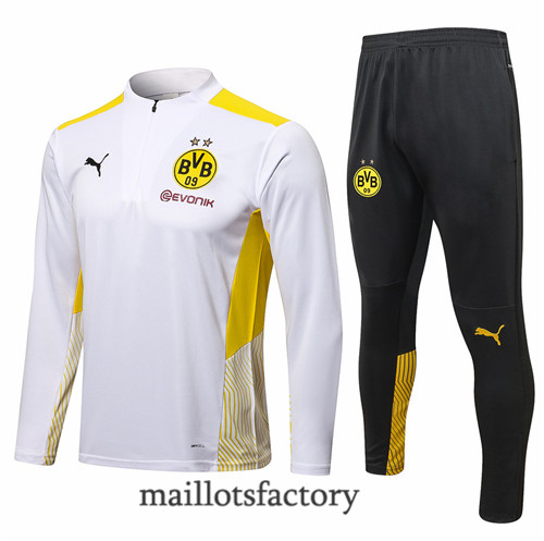 Achat Survetement du Borussia Dortmund 2021/22 Blanc
