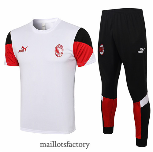 Site Maillot du Kit d'entrainement Maillot du AC Milan 2021/22 Blanc