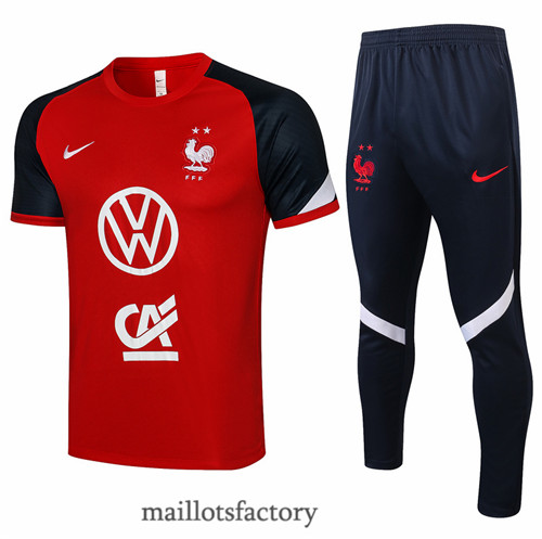 Site Maillot du Kit d'entrainement Maillot du France 2021/22 Rouge