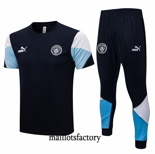Site Kit d'entrainement Maillot du Manchester City 2021/22 Bleu Marine