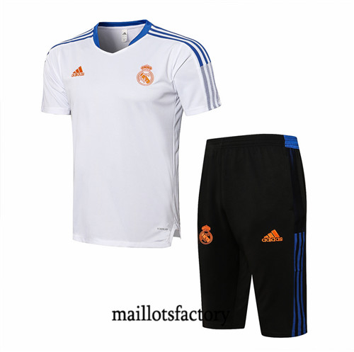 Site Kit d'entrainement Maillot du Real Madrid 3/4 2021/22 Blanc