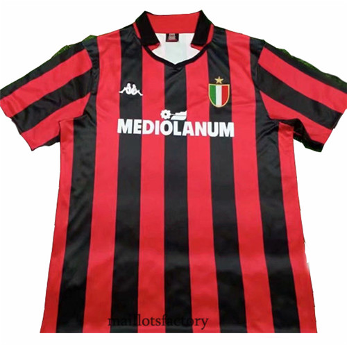 Soldes Maillot du Retro AC Milan 1988-89 Domicile