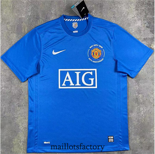 Soldes Maillot du Retro Manchester United 2007-08 Exterieur