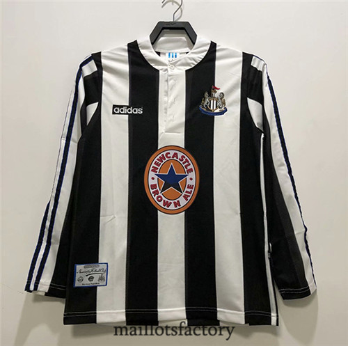 Soldes Maillot du Retro Newcastle United United 1995-97 Domicile Manche Longue