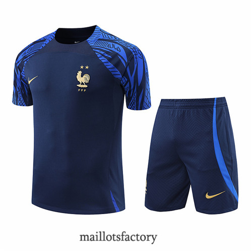 Achat Kit d'entrainement Maillot du France + Short 2022/23 Bleu Marine y862