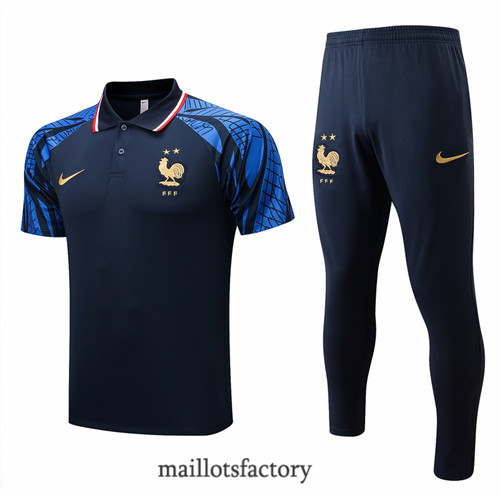 Achat Kit d'entrainement Maillot du polo France 2022/23 Bleu Marine y865