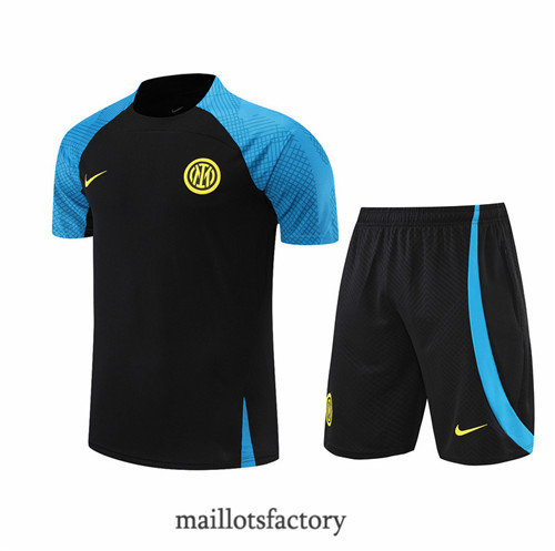 Achat Kit d'entrainement Maillot du Inter Milan + Short 2022/23 Noir y939
