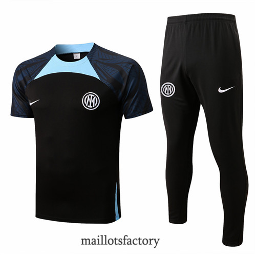 Achat Kit d'entrainement Maillot du Inter Milan 2022/23 Noir y943